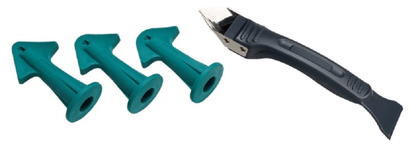 Nozzle Plus & Scraper Set Silicone Caulking Tools 