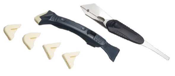 Silicone Trowel & Scraper Set W/ Stainless Blade